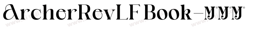 ArcherRevLF Book字体转换